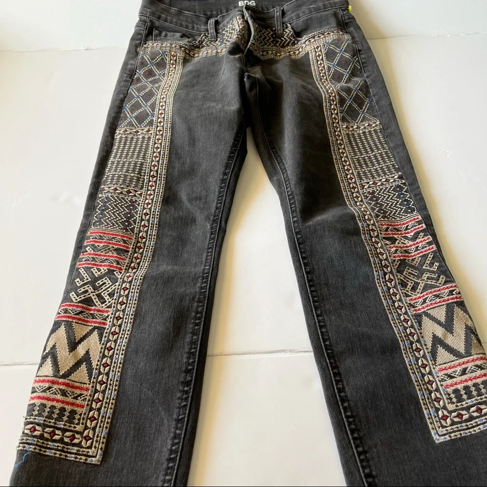 BDG Embroidered Black Jeans - Picture 3 of 13